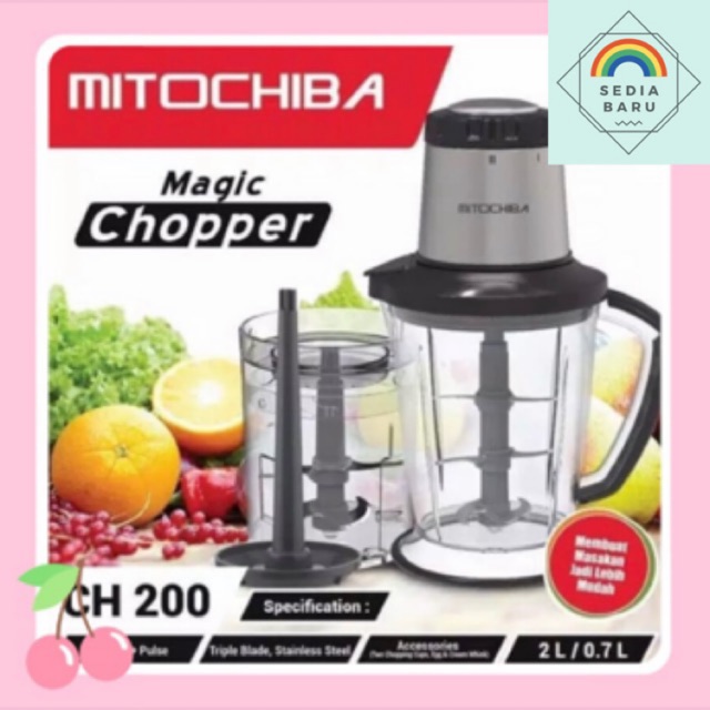 Food Processor Chopper Mitochiba Ch-200 blender serbaguna