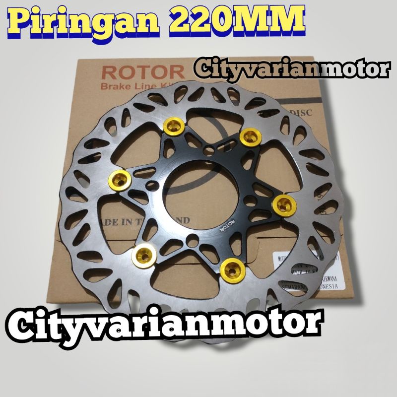 Piringan cakram depan 220mm Disk Cakram Depan Beat Scoopy Mio Vario new 125 150  mx