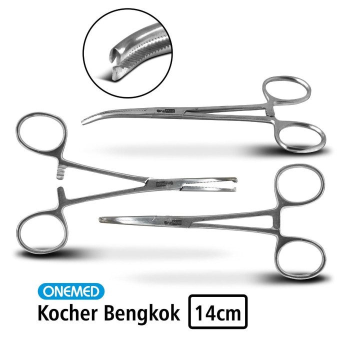 Kocher Bengkok Stainless Steel Onemed 14 Cm OJ