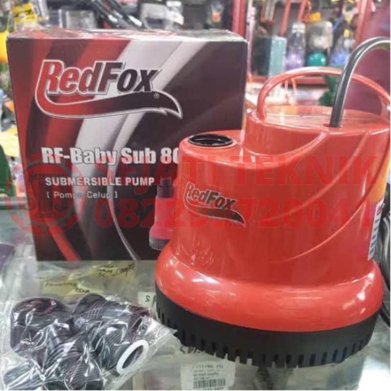 pompa celup kolam redfox 80w baby submersible pump redfox 80w