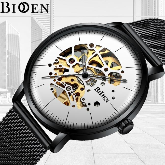 Jam Tangan Pria BIDEN Mekanik Otomatis Stainless Steel Anti Air