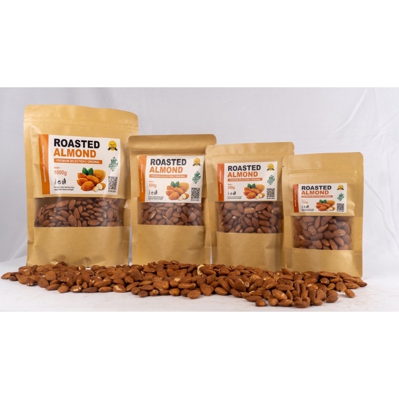 KACANG ALMOND PANGANG ORIGINAL PREMIUM  250 GRAM - ROASTED ALMOND