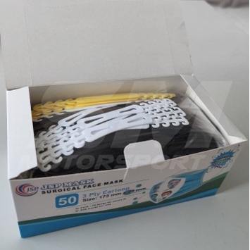 Masker JSP Asli 3 ply isi 50pcs 3 Lapis Sehari Hari HITAM