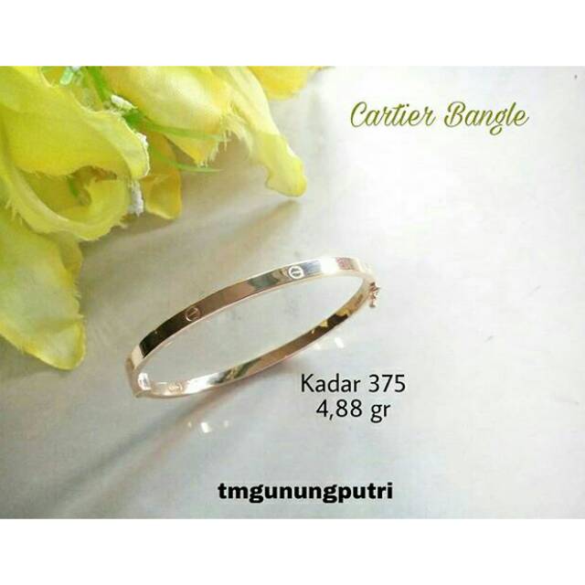 Gelang Oval Cartier kadar 375