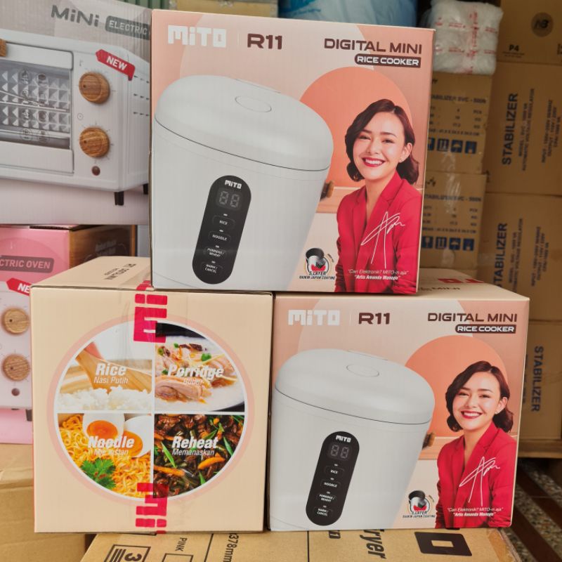 Rice Cooker Digital Mito R11 WOOD series Kapasitas 0.5 Liter - ORIGINAL GARANSI RESMI