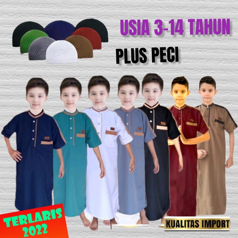 Al-hanif/jubah anak laki new series/gamis anak terlaris