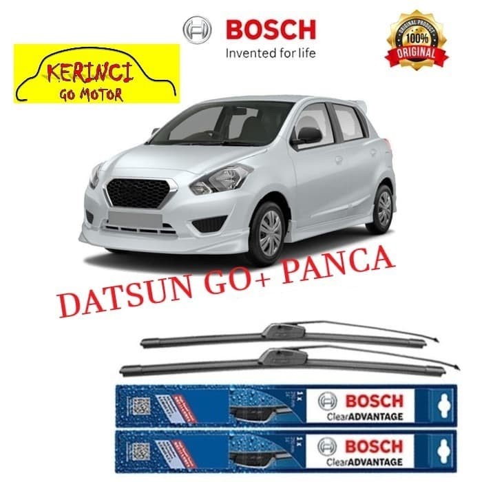 WIPER BOSCH CLEAR ADVANTAGE DATSUN GO+ PANCA 20&quot; &amp; 16&quot; SEPASANG WIPER