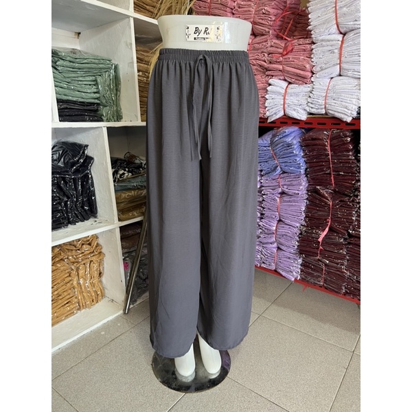 Celana Kulot Wanita Crinkle Premium JUMBO XXL - Celana Wanita Highwaist Loose Cullote Pants