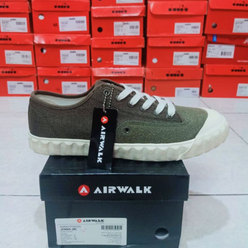 Sepatu Airwalk Jenna Olive Men's Shoes Original