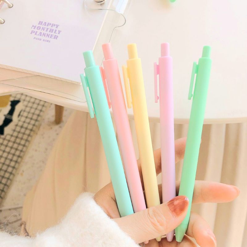 

SN85 Pulpen Mekanik 0.5 mm Warna Pastel Aesthetic / Ballpoint Mekanik Tinta Hitam 0.5 mm