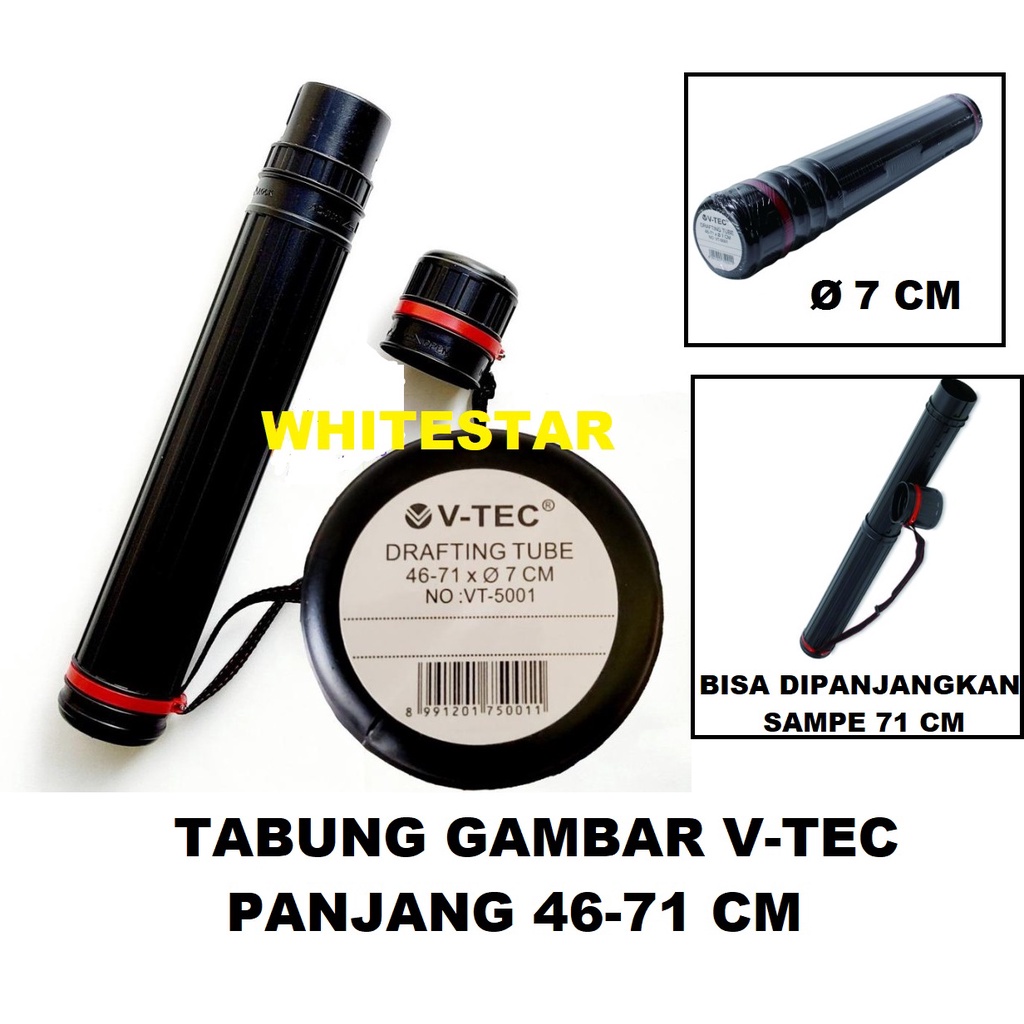 

tabung gambar / drafting tube v-tec diameter 7 cm (5001)