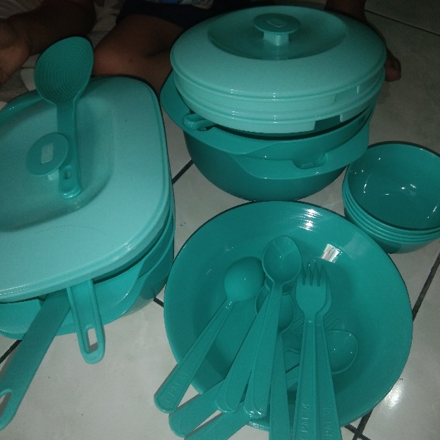 Prasmanan Set Jasmine Serving Set 12pcs/ Wadah Saji Makanan Set Lengkap Piring Dan Mangkok