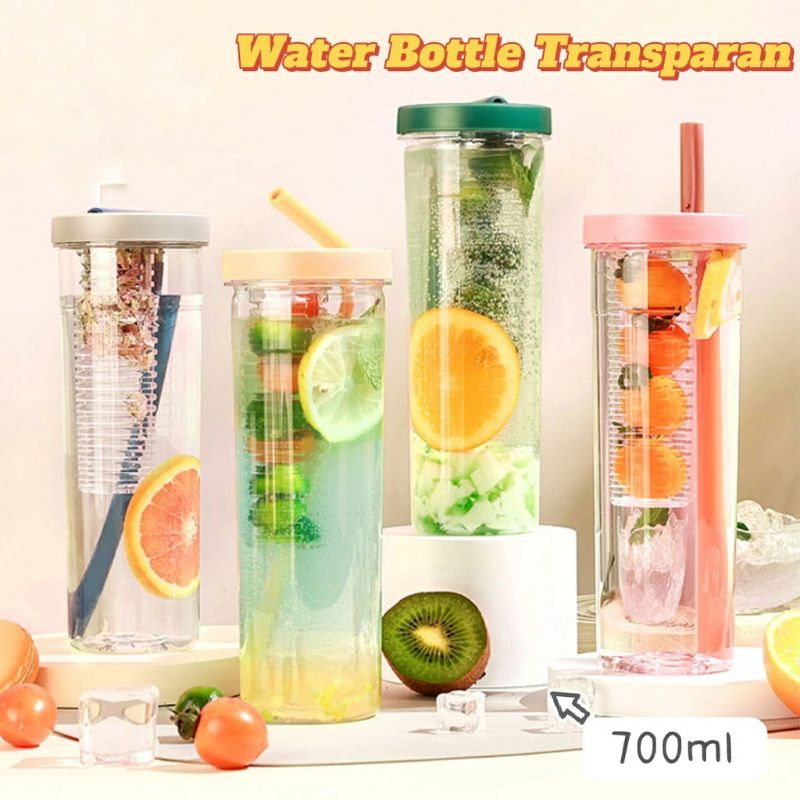 KD1 Botol Minum Juice Transparan Botol Minum Tumblr Buah