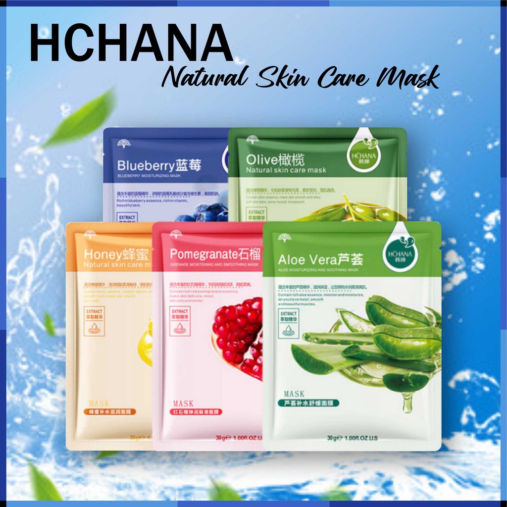 ROREC / HCHANA Natural Skin Care Sheet Mask - Masker Wajah Korea HCA01