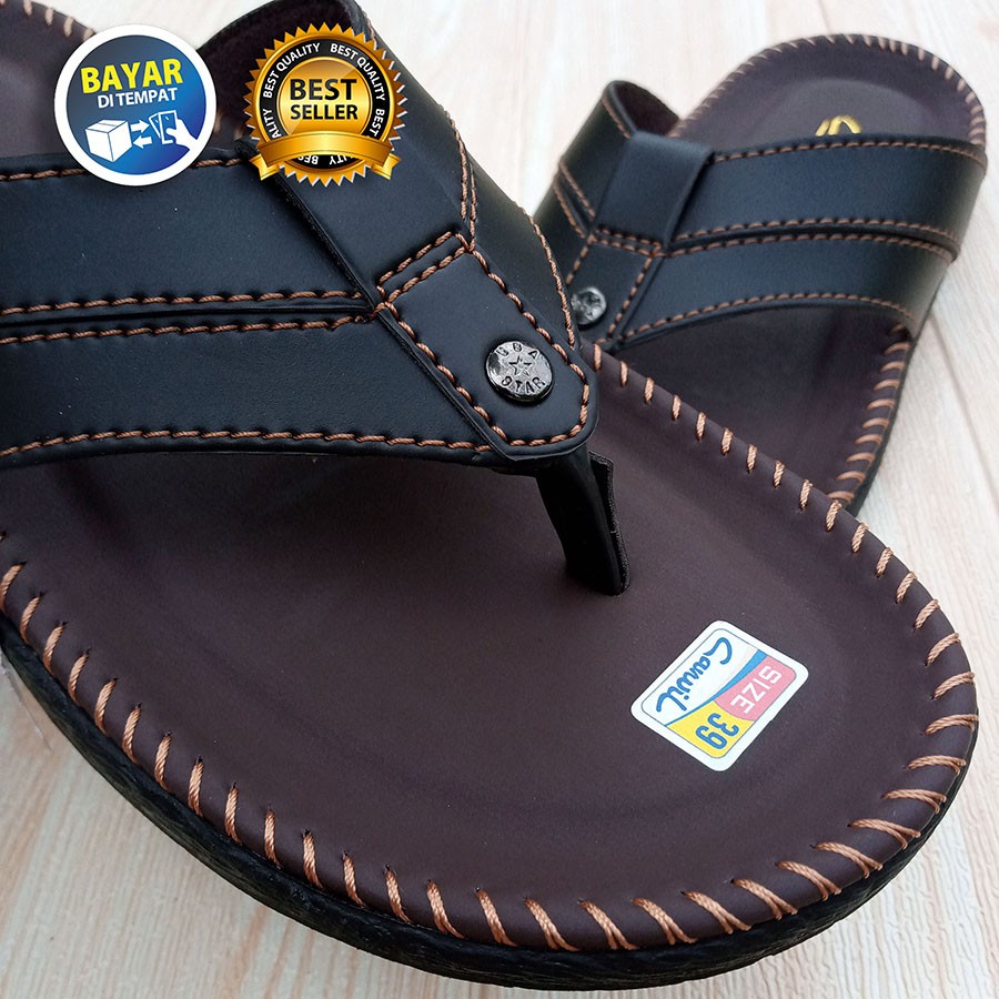 PROMO 11.11 BIG SALE !! SANDAL PRIA DEWASA CANVIL JEPIT TRENDI MURAH NYAMAN DIPAKAI  / SAKIPO