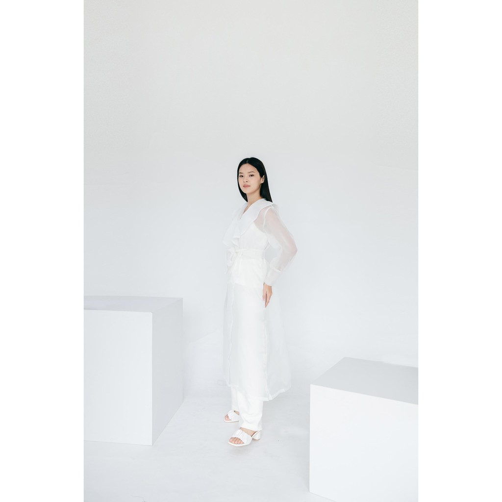 Aura Label - Chloe WHITE Dress Organza - Bestseller Dress Organza Wanita