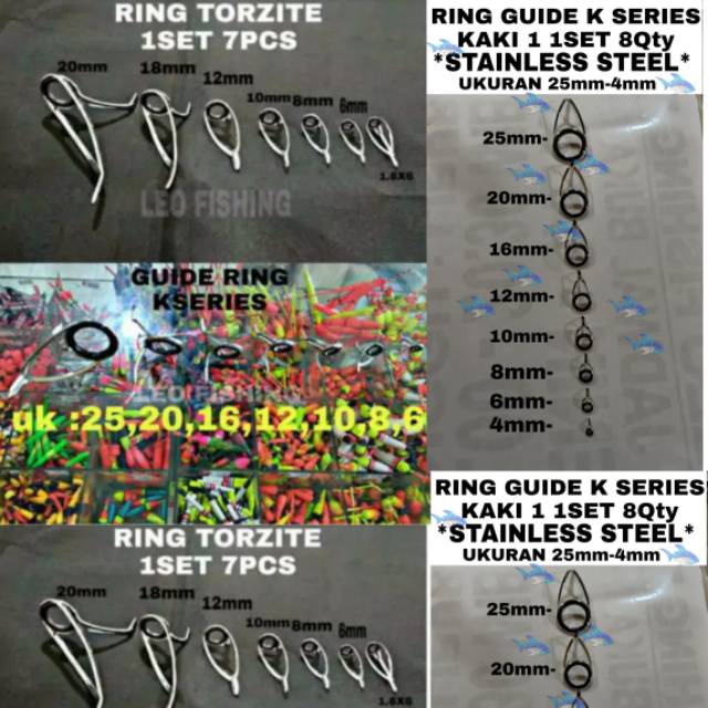 RING GUIDE TORZITE DAN K SERIES KEMASAN 1SET TERSEDIA KAKI1 DAN KAKI2