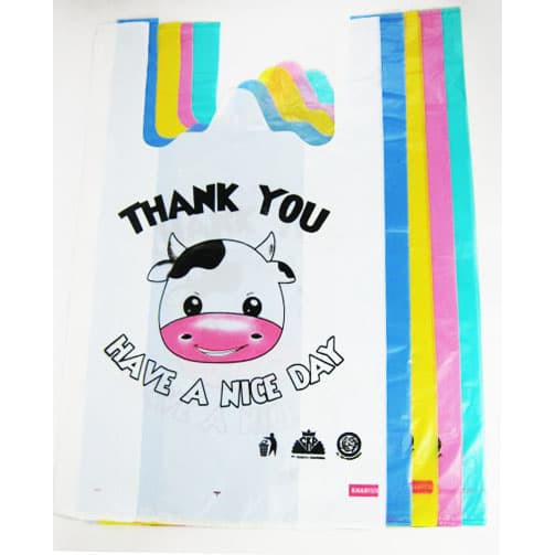 

Plastik kemasan packing olshop sovenir lucu motif Thank You 28 cm