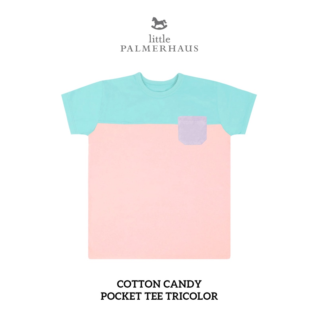 Little Palmerhaus - Pocket Tee Tricolor UNISEX 1-6 Tahun (Kaos Anak) Part I-COTTON CANDY