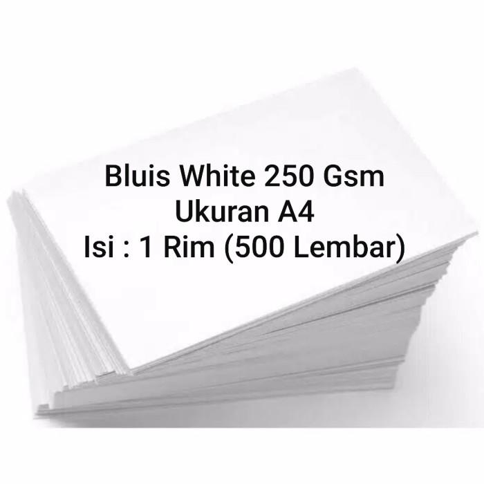 

Bluis White 250 Gsm A4 1 Rim (500 Lembar)