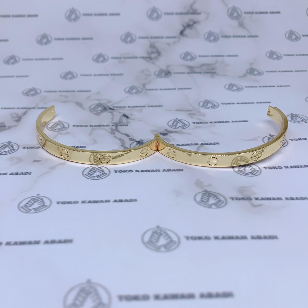 Xuping Gold Gelang Tangan Model Bangle Certer *92