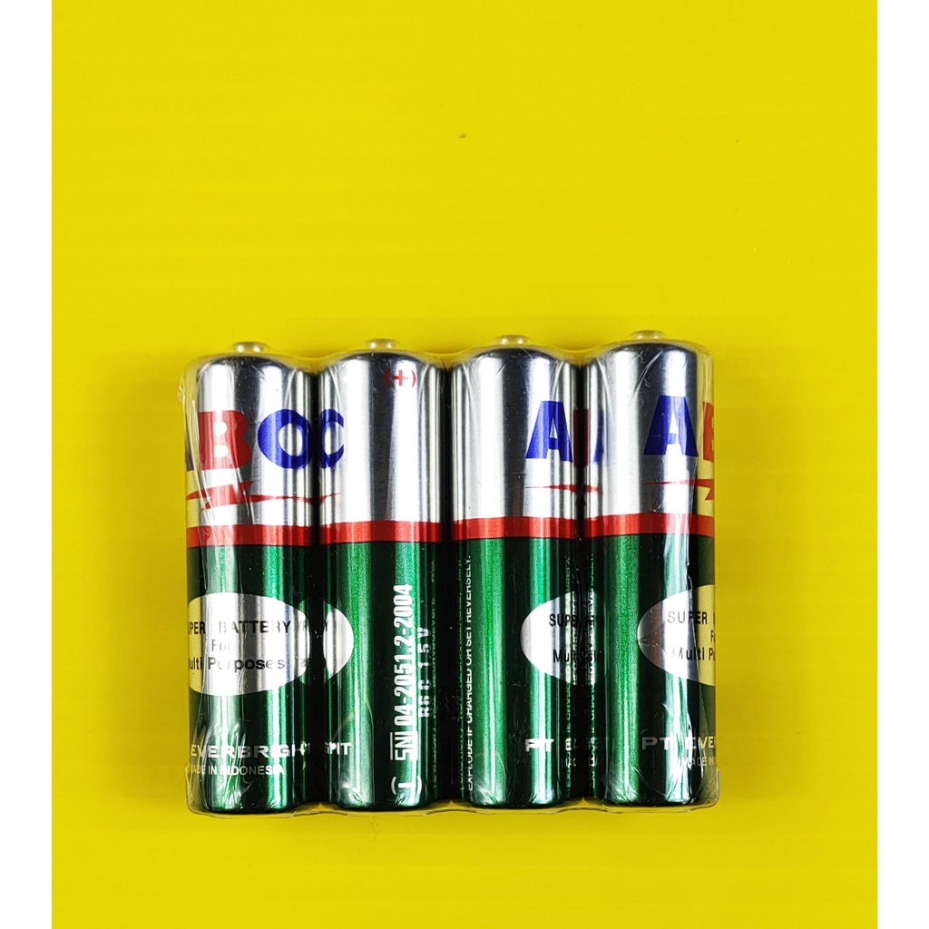 Abc Baterai Hijau 4 Pcs Aa
