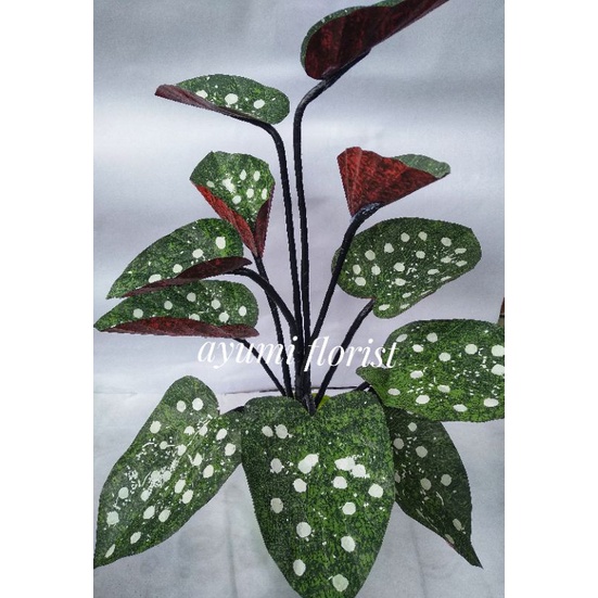 Bunga hias keladi handmade dari plastik kresek prakarya murah frer pot,ukuran jumbo