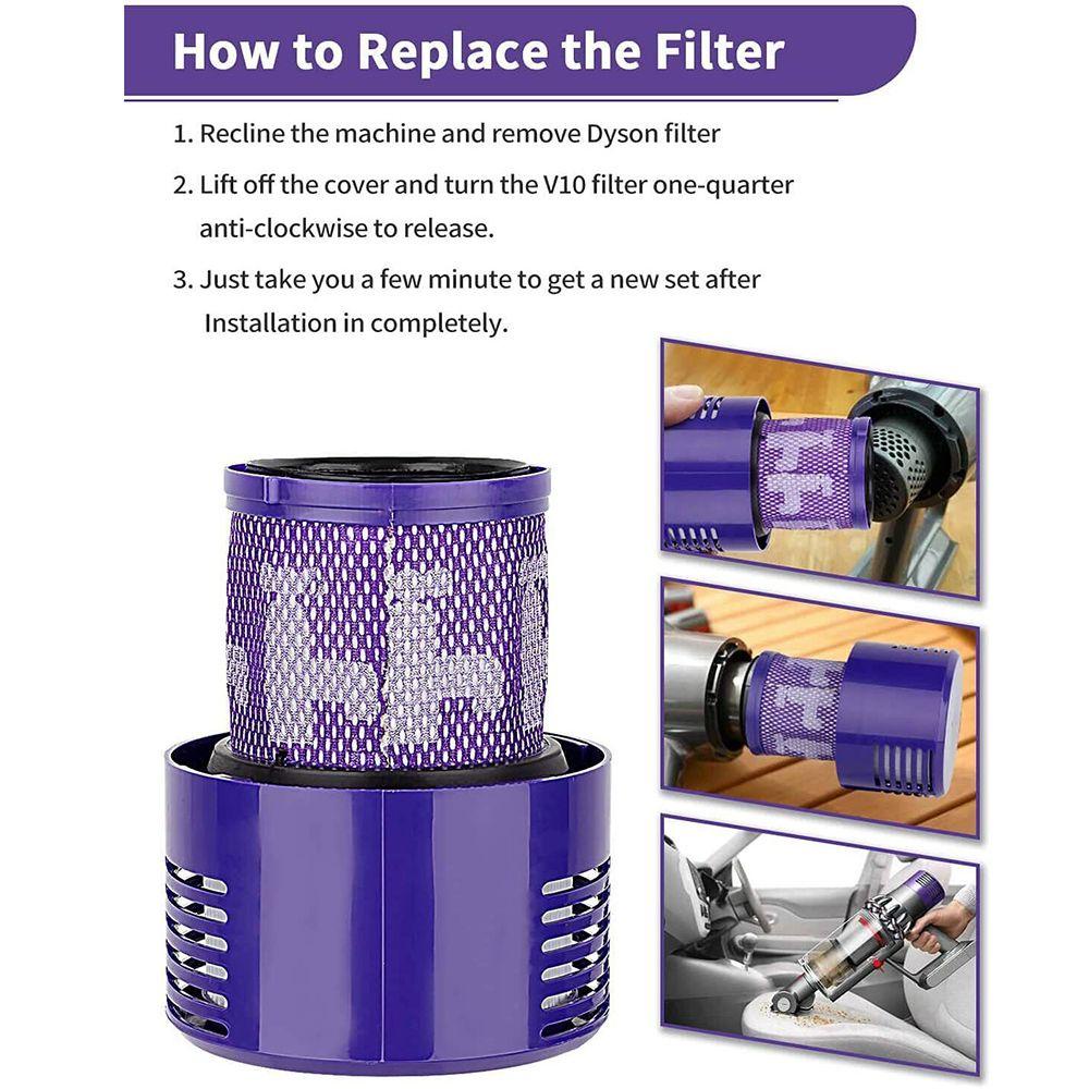 Preva Filter Alat Bersih Cordless Vacuum Cleaner Filter Element Hepa Belakang