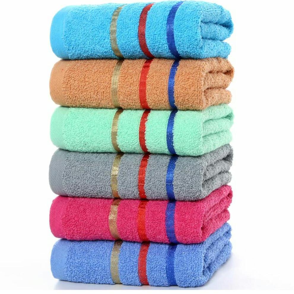 ≋ Handuk Mandi Dewasa MOTIF GARIS (H12) | Handuk Dewasa Motif Garis ポ