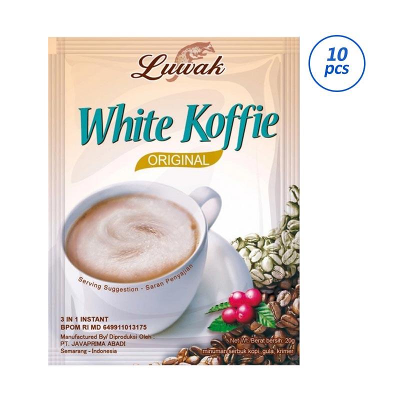 

LUWAK WHITE KOFFIE ORIGINAL BERAT 20 GR×10 ISI 1 RENCENG