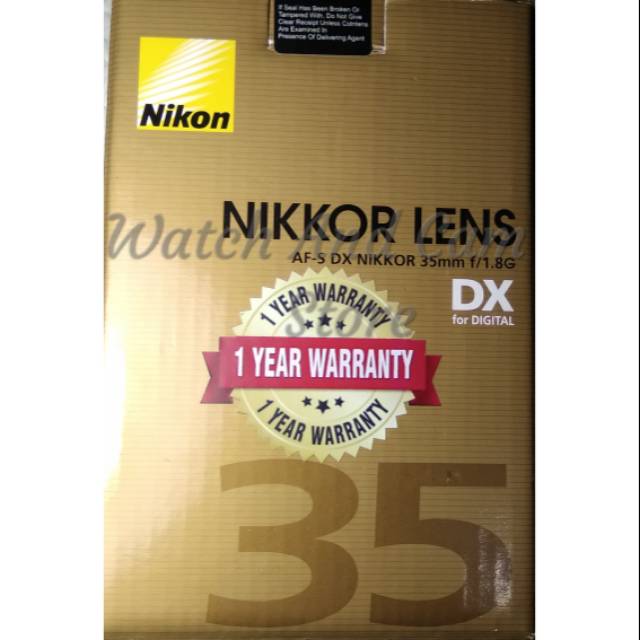 Lensa Nikon 35 mm F 1.8 G New Original