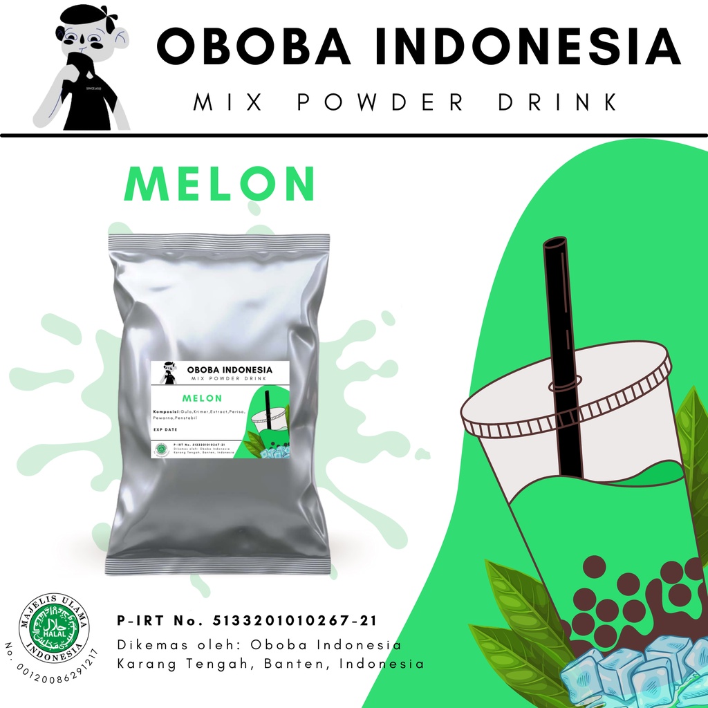 

Bubuk Minuman Melon 1 KG / Ice Blended - Bubble Drink - Bubble Tea - Powder Drink Murah Eceran