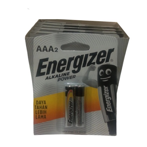 Baterai AAA Energizer Alkaline Power 1 Pack Isi 2 Pcs Batrai energizer Baterai A3