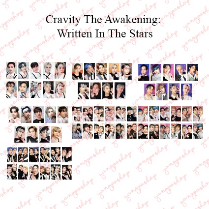 [READY / SET] CRAVITY THE AWAKENING: WRITTEN IN THE STARS  CRAV PHOTOCARD FAN MADE UNOFFICIAL YANGPA