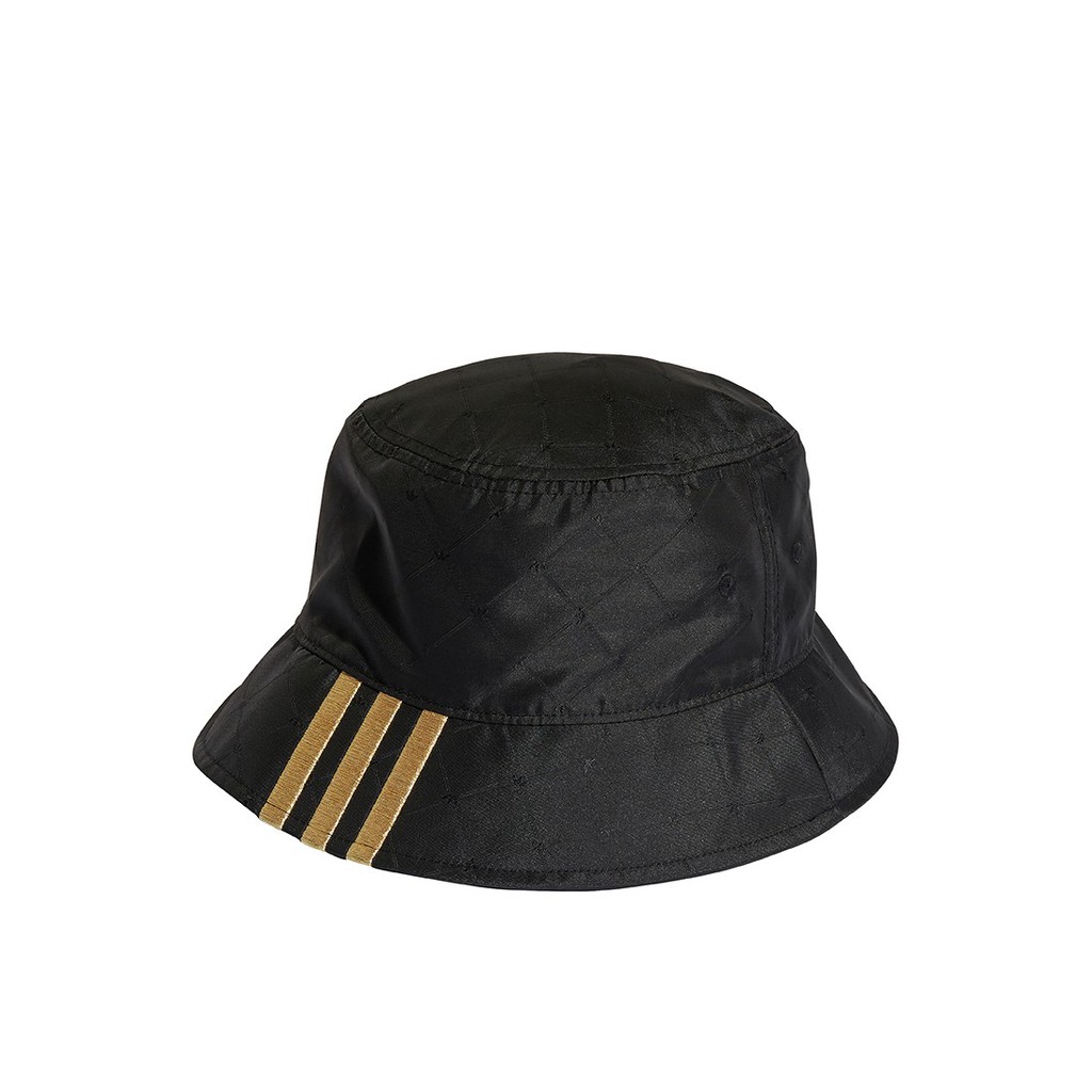 Adidas Bucket Hat Trefoil Cap 3D Gold Black H09036 Topi Original 100%