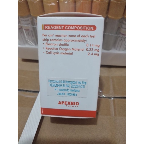 Promo Hemoglobin Test strip Hemosmart Gold Isi 25Pcs