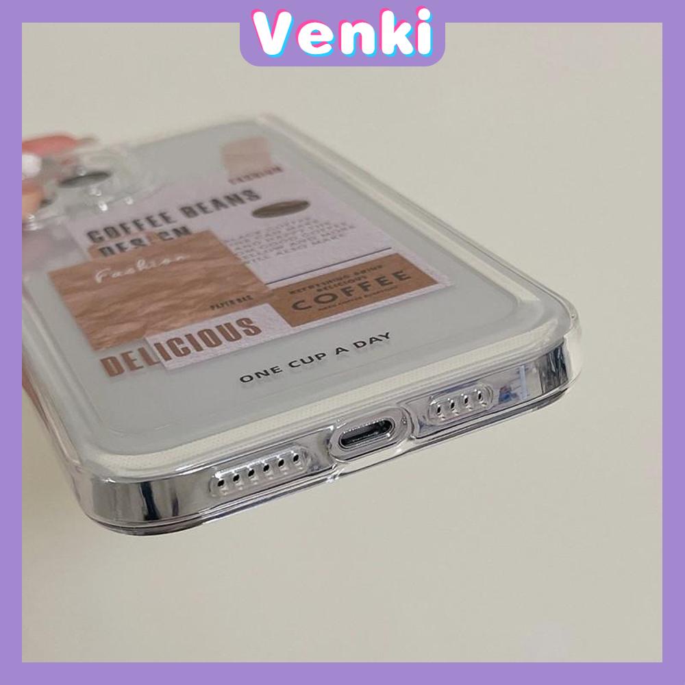 iPhone Case Clear Case Soft Thick TPU Shockproof Super Transparent Protection Camera Plating Button Brown Coffee For iPhone 13 Pro Max iPhone 12 Pro Max iPhone 11 iPhone 7Plus