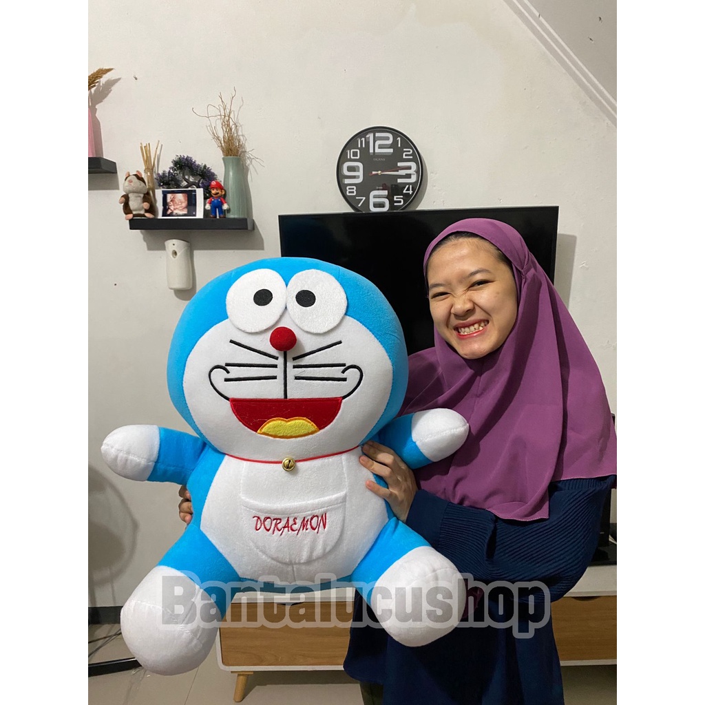 Boneka Doraemon Jumbo Duduk Super Halus SNI Rapih