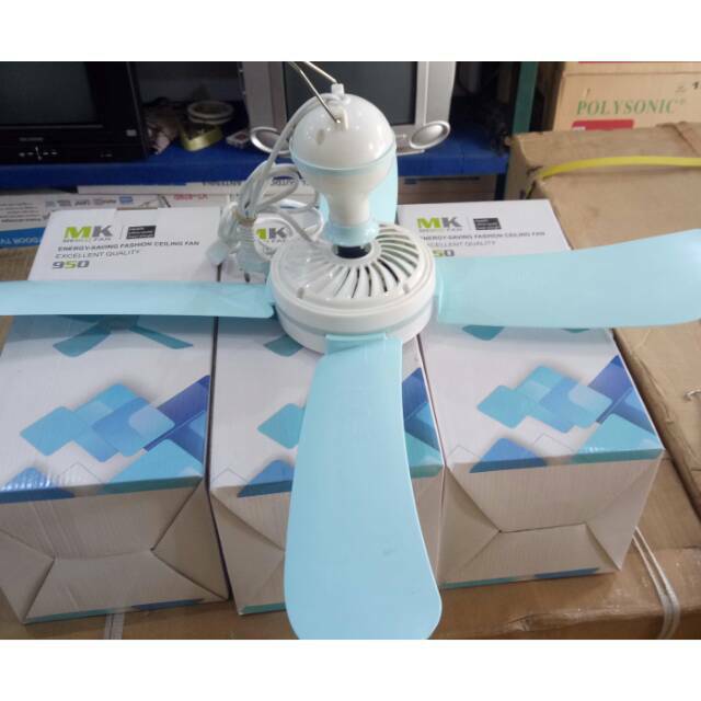 Kipas gantung 4 sayap 30w / Minifan 4 baling 30w meiko