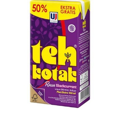 ULTRA TEH KOTAK BLACKCURRANT 200ML+100ML