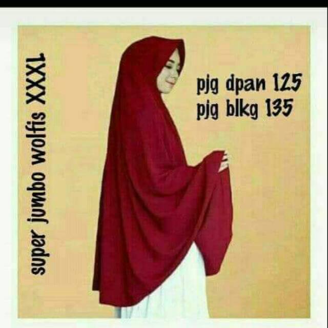 Khimar jumbo xxxl