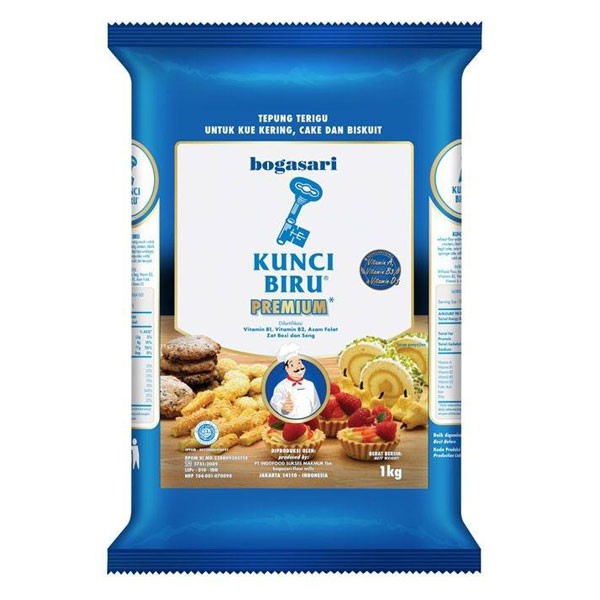 

Bogasari Terigu Kunci Biru 1 Kg