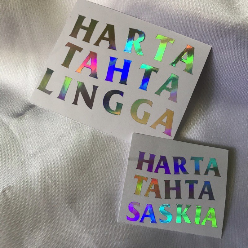 [CUSTOM SEHARI JADI] STICKER HARTA TAHTA