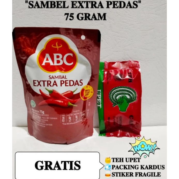 

Sambel ABC Extra Pedas GRATIS Teh Upet
