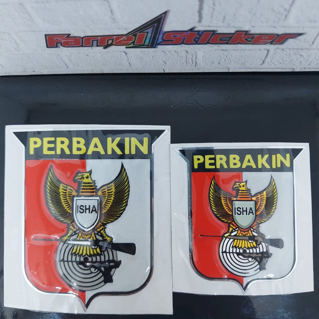 Stiker sticker PERBAKIN timbul