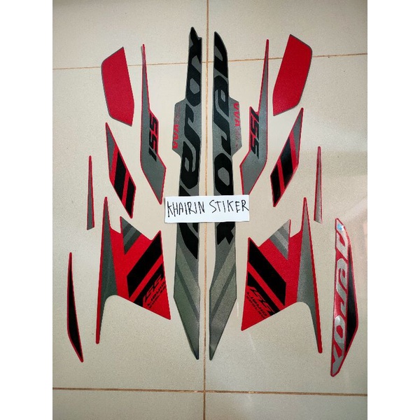 striping stiker aerox vva merah 2021 original