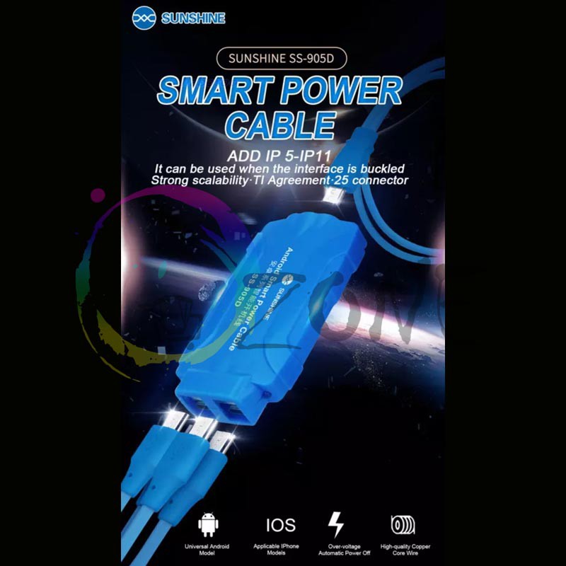 KABEL POWER SUPPLY SUNSHINE SS-905D ANDROID DAN IPH 5-11 PRO MAX