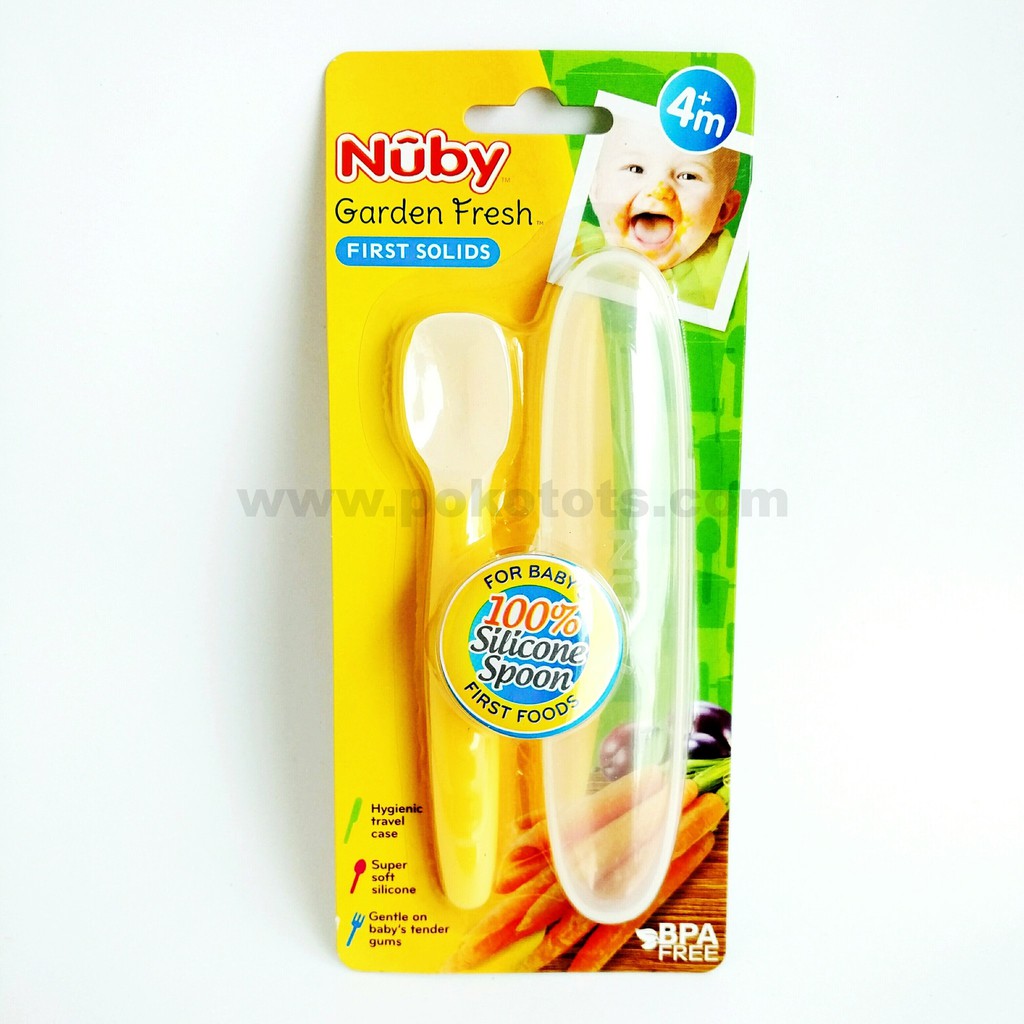 NUBY Silicone Spoon with Case