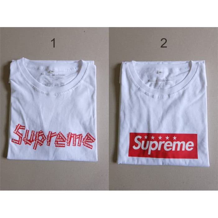 Kaos Putih Supreme
