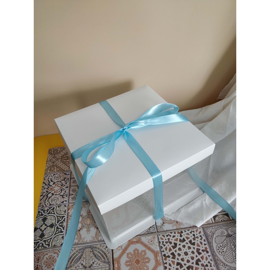 

Box Mika Dus Cake Kotak Kue Mika Plus Pita (8 Inch)
